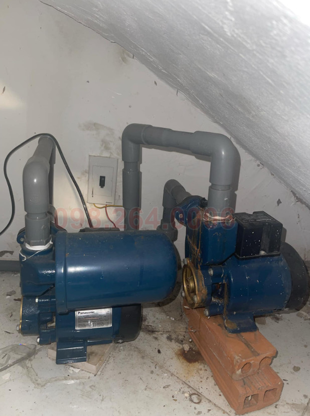 Máy bơm nước bị hư hỏng